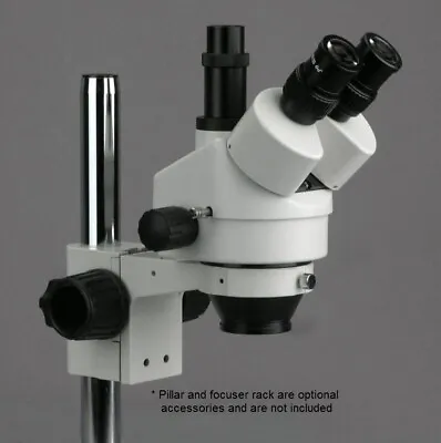 Buy 10% SALE AmScope SM745T 7X-45X Trinocular Zoom Stereo Microscope Head • 269.09$
