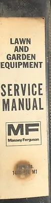 Buy Vintage Massey Ferguson Lawn And Garden Equipment Service Manual For 5 6 7 8 10 • 59.99$