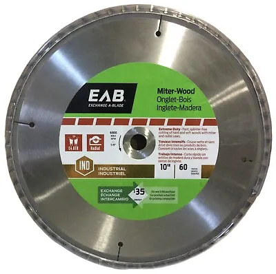 Buy Exchange-A-Blade 1018322 10” 60 Tooth Industrial Grade Blade For Radial Arm Saws • 54.99$