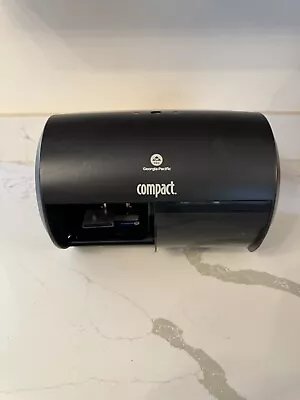 Buy Georgia-Pacific COMPACT Black Side-by-Side Toilet Paper Dispenser With Key 5678 • 25$
