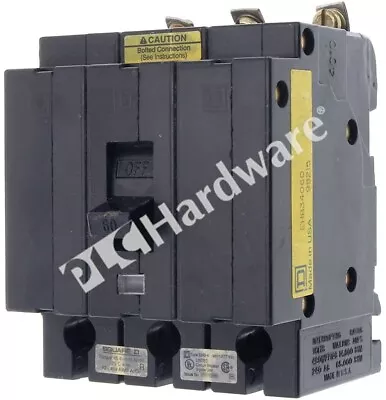 Buy Schneider Electric EHB34060 Square D EHB 60A 3-P 480Y/277VAC Circuit Breaker • 584.17$