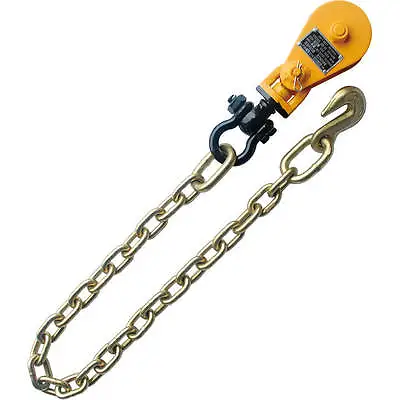 Buy 2T Snatch Block Tow Chain For Flatbed Tow Truck Rollback Carrier Wrecker Hauler • 58$