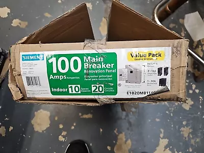 Buy 100 Amp 10-Space 20-Circuit Main Breaker Load Center Renovation Value-Pack • 79.99$
