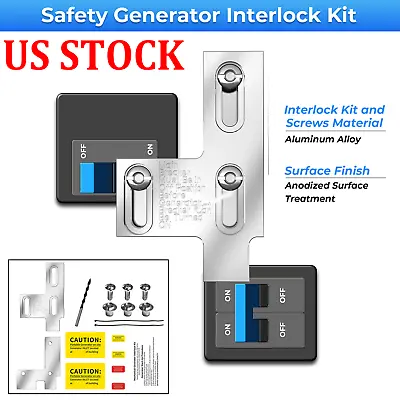 Buy US For Siemens 200 Amp Or Murray 150 Amp Panels Generator Interlock Kit Billet • 33.99$