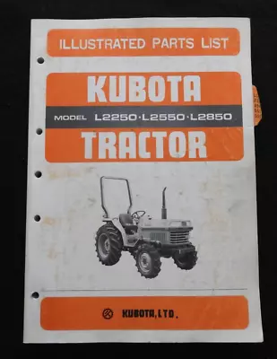 Buy 1984-1990 Kubota L 2250 L 2550 L 2850 Tractor Parts Catalog Manual Very Nice • 67.96$
