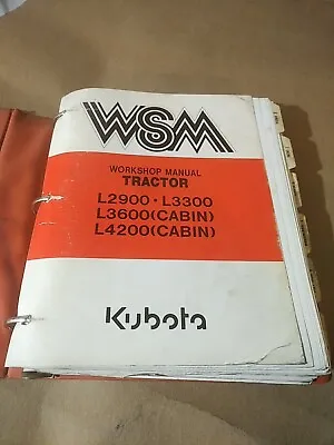 Buy Kubota L2900 L3300 L3600 L4200 Cab Tractors Original Service Repair Manual 1994 • 67.36$