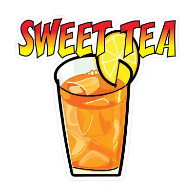 Buy Food Truck Decals Sweet Tea Restaurant & Food Concession Concession Sign Orange • 11.99$