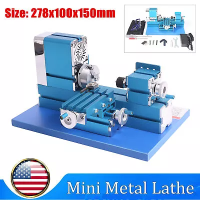 Buy Multifunction Mini Metal Motorized Lathe Machine DIY Power Tool 20000RPM 36W • 167.39$