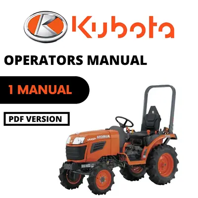 Buy Kubota Tractor L3301 L3901 Operators Manual PDF USB • 30$