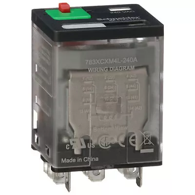 Buy Schneider Electric 783Xcxm4l-240A General Purpose Relay, 240V Ac Coil Volts, • 12.69$