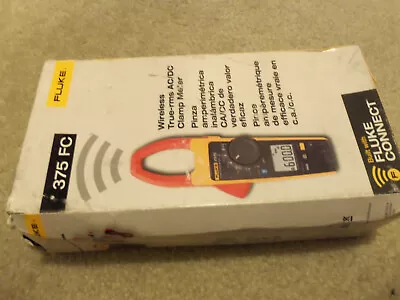 Buy Fluke 375 Fc True Rms Ac/dc Clamp Meter Wireless With Fluke Connect 600v 600a Fs • 375$