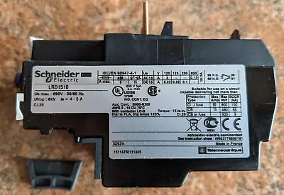 Buy Schneider Electric Solid State Overload LRD1510 Trip: 4-6A NEW • 80$