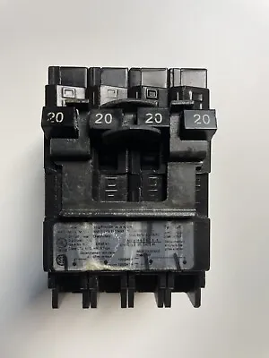 Buy Siemens Q22020CT2 2 Pole 20 Amp Quad 120/240V Plug In Circuit Breaker • 18$