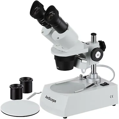 Buy AmScope 20X-40X Student Stereo Microscope W/ Premium 9pc 3D Insect Specimen Kit  • 244.99$