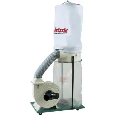 Buy Grizzly G1029Z2P 2 HP Dust Collector With Aluminum Impeller - Polar Bear Series • 810$
