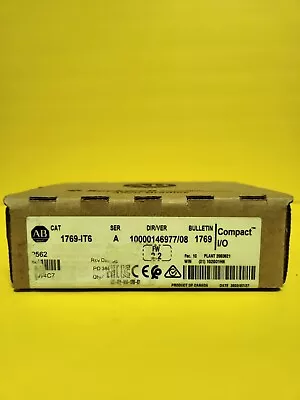 Buy New Sealed Allen Bradley 1769-IT6 A CompactLogix Thermocouple Input Module • 599.99$