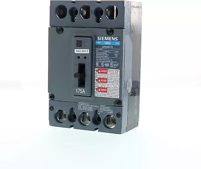 Buy NEW! Siemens US2:QR23B175 Molded Case Circuit Breaker N 175A 3P 240V 10K • 449.99$