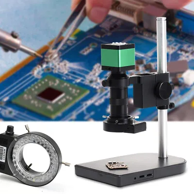 Buy USB Industrial Electron Microscope Microscope Camera 100X 48MP 1080P 60FPS HDMI • 167.20$