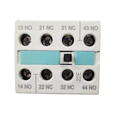 Buy Replace Siemens 3RH1921-1FA22 Front Mount Auxiliary Contactor Block 2NO/2NC 4p • 22.99$