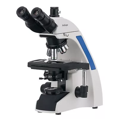 Buy AmScope 40X-2500X Plan Infinity Kohler Laboratory Trinocular Compound Microscope • 620.75$