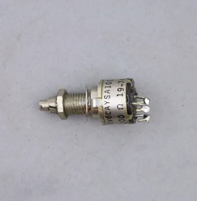 Buy Vintage Allen Bradley Potentiometer 100 Ohm Miniature RV6LAYSA101A Panel Mount • 3.47$