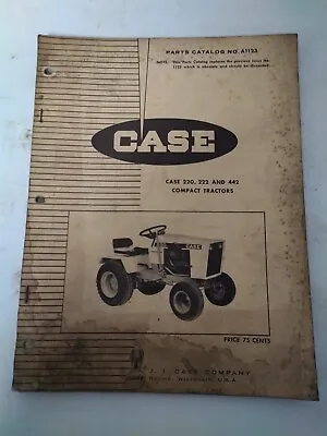 Buy Case 220, 222 And 442 Compact Tractors Parts Catalog No. A1123 - Original 1969 • 14.99$