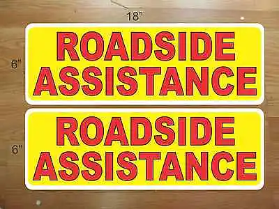 Buy ROADSIDE ASSISTANCE Magnetic Sign 4 Car Truck Car Van SUV Highway DOT Tow Truck • 28.95$