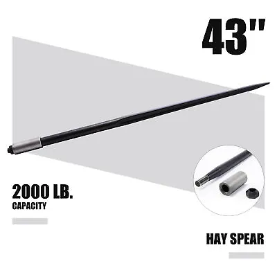 Buy 43in. Hay Bale Spike 2000lb Capacity Quick Attach For Truck Tractor Loader More • 59.99$
