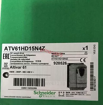 Buy NEW Sealed Schneider ATV61HD15N4Z ALTIVAR 61 20HP AC Inverter Drive DHL 3-Phase • 1,614.04$