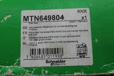 Buy New | Schneider Electric | MTN649804 | SCHNEIDER MTN649804 BLIND ACTUATOR REG-K/ • 155$