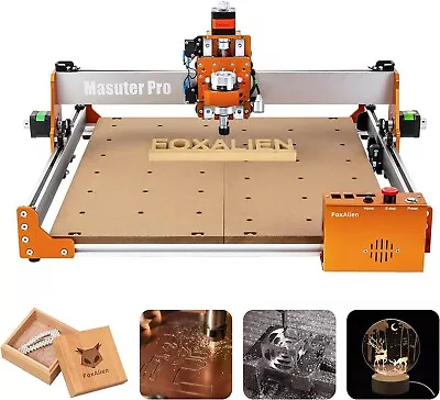 Buy FoxAlien Masuter Pro CNC Router Machine, Upgraded 3-Axis Engraving All-Metal ... • 599.99$