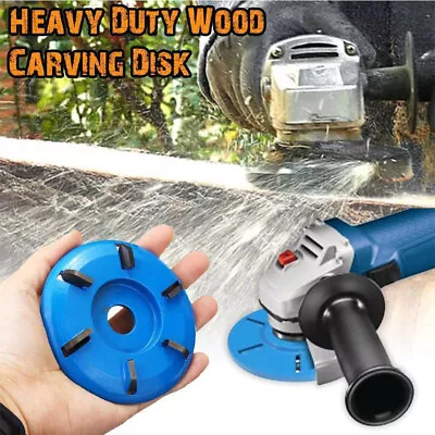Buy 16mm Woodworking Turbo Plane For Aperture Angle Grinder Wood Carving Cutter NEW • 18.07$