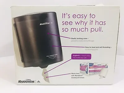 Buy Georgia Pacific Marathon Centerpull One Towel Dispenser NEW Open Box 64030Smoke • 36.99$