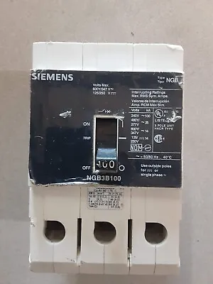 Buy Siemens NGB3B100 3 Pole 100 Amp Circuit Breakers • 99.97$