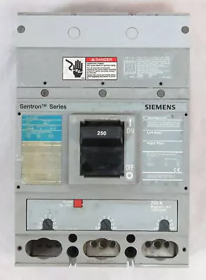 Buy Siemens Circuit Breaker JXD63B250 Sentron Series 3-Pole 250A 50/60Hz 600V Max • 349.99$