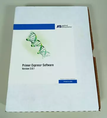 Buy Applied Biosystems Primer Express Software CD Ver 3.0.1 4465632 & Guide 4362460 • 199.99$