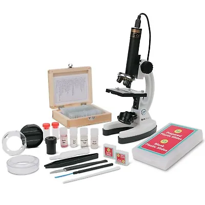 Buy IQCREW / Amscope Kids 85pc Microscope Kit + Camera +Software +25 Prepared Slides • 89.49$
