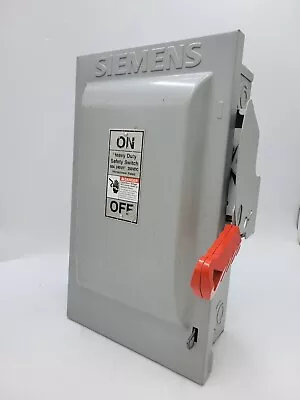 Buy Siemens HF222N Safety Disconnect Switch 60A 2P 3W 240V Type 1 Encl 60 Amp 2 Pole • 65$