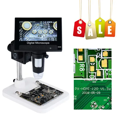 Buy 1000X 4.3  LCD Screen Digital Electronic Microscope Magnifier Camera W/ 8 LED • 35.98$