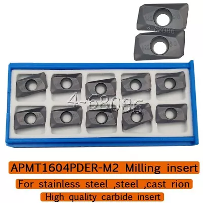 Buy APMT1604PDER-M2 Milling Insert 90 Degree Cutting Insert Carbide Insert For Steel • 13.68$