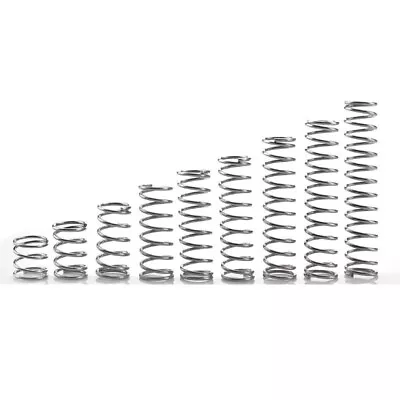 Buy 1.0mm WD 12mm OD Stainless Steel Compression Spring Compressed Pressure Springs • 10.43$