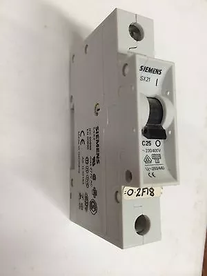 Buy Siemens 5sx21 C25 Circuit Breaker 230/400V • 9.99$