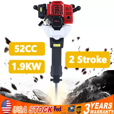 Buy 52cc Demolition Jack Hammer Concrete Breaker Drill Gas-Powered 2 Stroke Bm6a USA • 207.25$