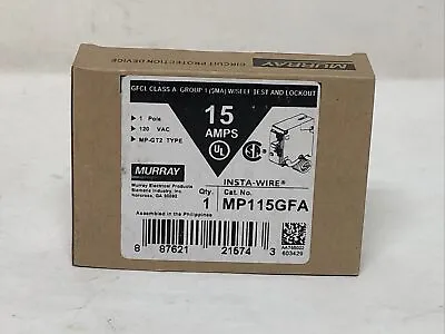 Buy Siemens MP115GFA 15-Amp Ground Fault Circuit Interrupter, Self Test & Lockout • 38$