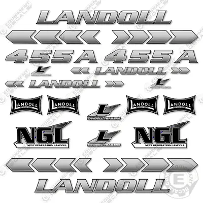 Buy Fits Landoll 455A Decal Kit Traveling Axle Trailer - 7 YEAR OUTDOOR 3M VINYL! • 329.95$