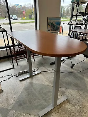 Buy Electric Height Adjustable Table In Light Cherry Laminate By Herman Miller/5'x30 • 335$