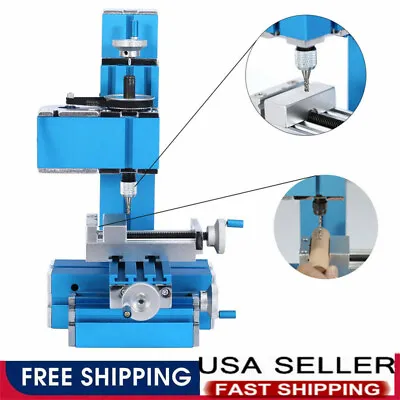Buy Mini Milling Machine DIY Woodworking Soft Metal Processing Tools For Hobby • 168.99$