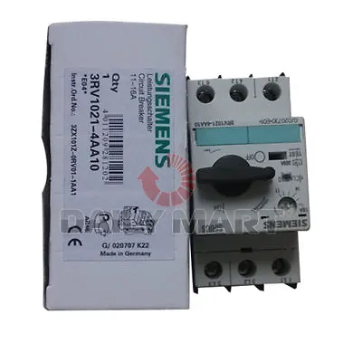 Buy Brand New Siemens Simantic 3RV1021-4AA10 Motor Starter Protector Circuit Breaker • 105.55$