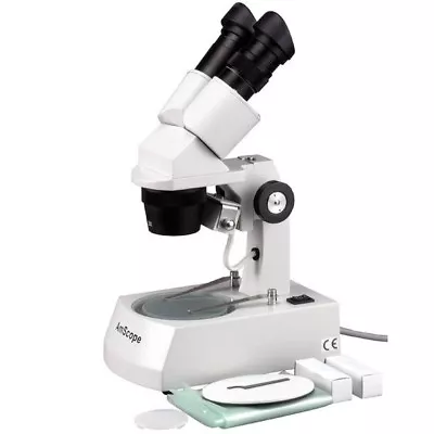 Buy AmScope 10X-20X-30X-60X Widefield Binocular Stereo Microscope With Top & Bottom • 186.99$