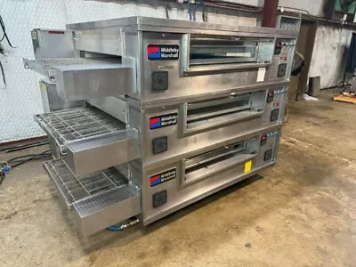 Buy Middleby Marshall Ps570 Triple Nat. Gas Conveyor Pizza Ovens....video Demo • 18,495$